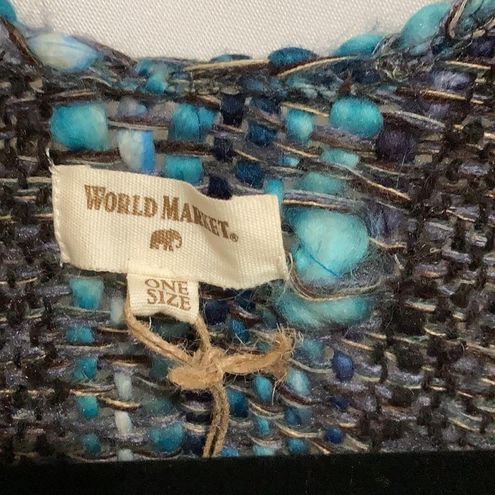 World Market Woven Wrap Poncho - Picture 2 of 5